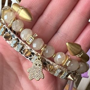 Set of 3. Charm is removable. SRP $92